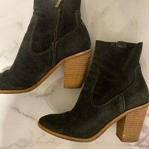 Treasure & Bond Harrison Booties (Black Suede Ankle Boots)